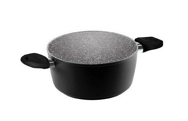 Casseruola antiaderente ad induzione black pearl 20 cm 2 manici aeternum