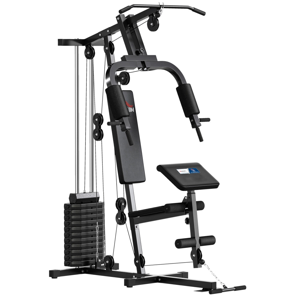 Stazione di allenamento fitness multiuso ¨C Xylo ¨C 12 blocchi peso 5,5 kg, 135x103x210 cm