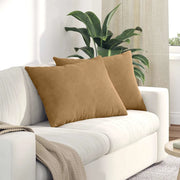 Cuscini da Divano 2 pcs Marrone 70 x 50 cm Tessuto in Cords 42013764