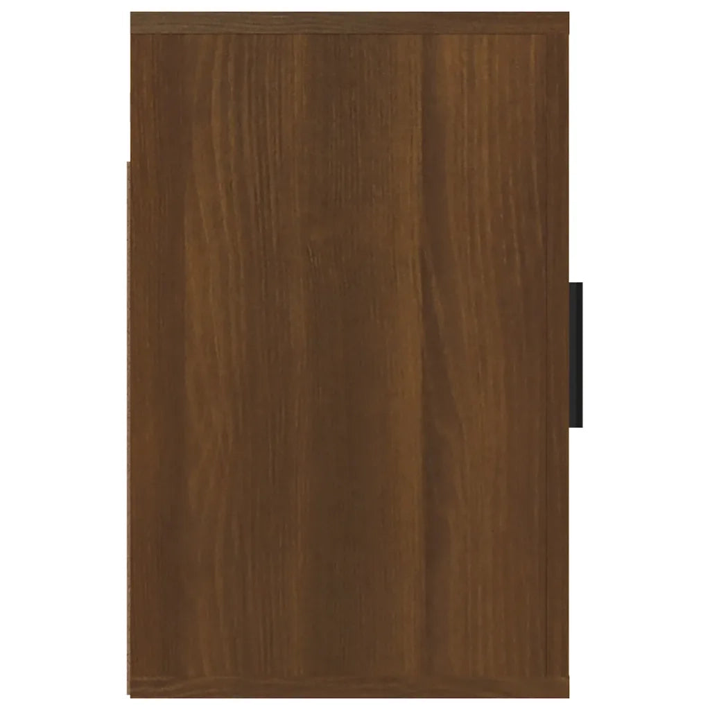 Comodino a Muro Rovere Marrone 50x30x47 cm 816878