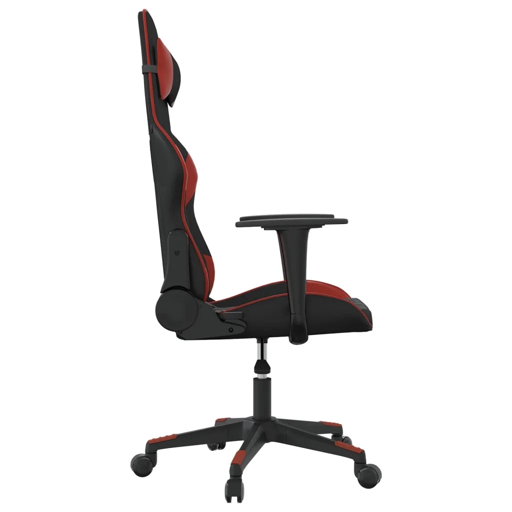 Sedia Gaming Nero e Rosso Vino in Similpelle 3143760
