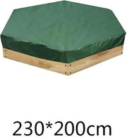 Copertura quadrata per giardino, sacchetto per giardino impermeabile, copertura impermeabile 210D tessuto Oxford 230*200*20 cm, UV-resistente, impermeabile e resistente all'acqua sacchetto per giocattoli