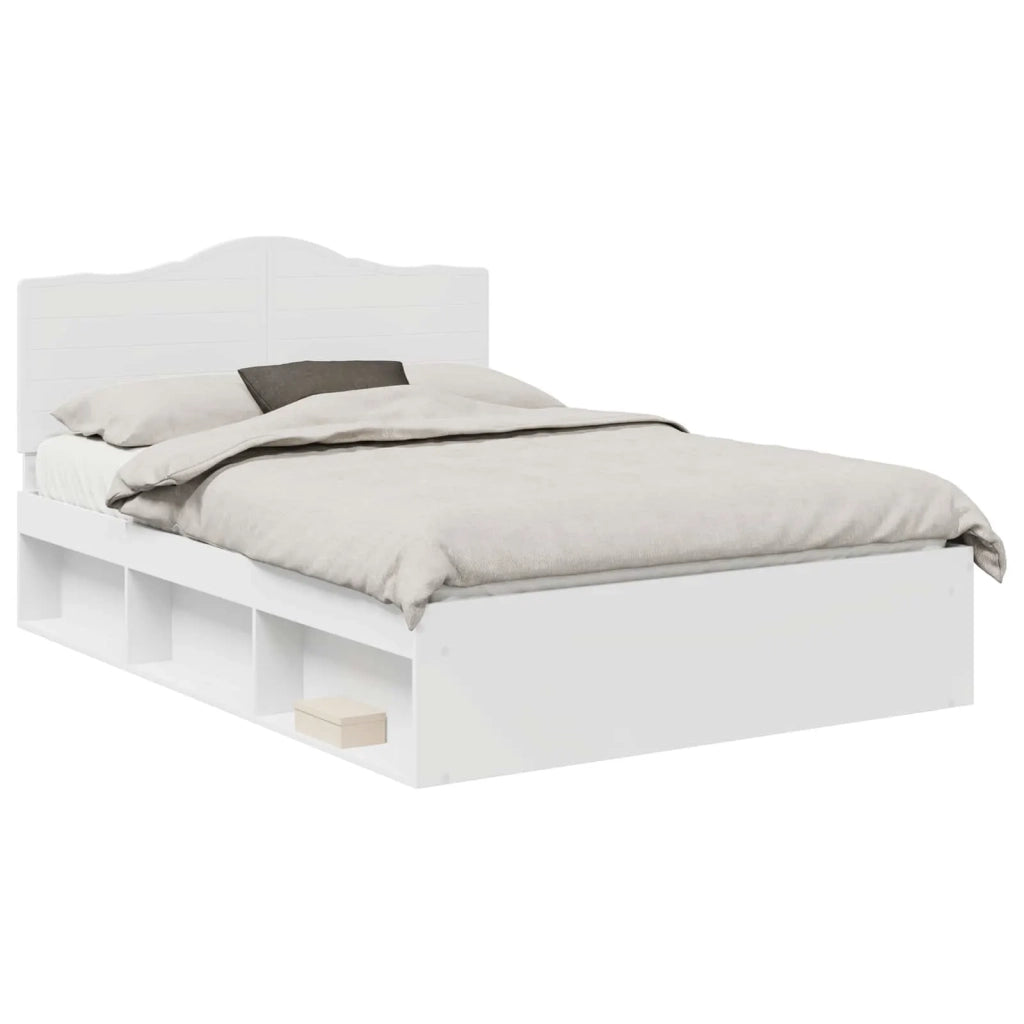 Struttura del letto Bianco 160 x 200 cm Pino massello 3413281