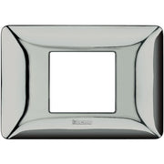 Placca Bticino Matix 2 moduli centrati cromo lucido AM4819GCR