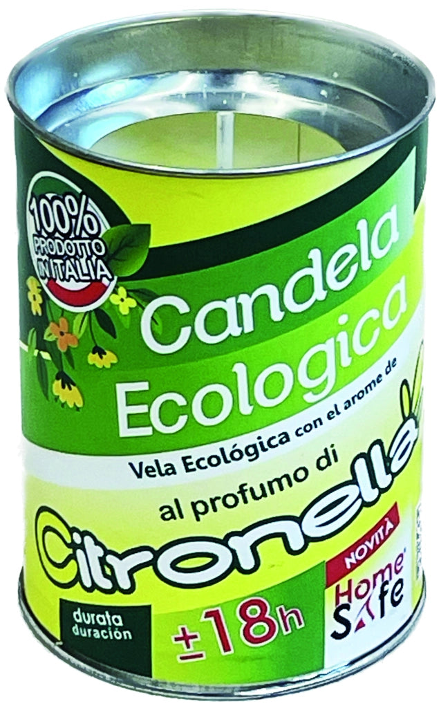 CITRONELLA IN CANDELA MADE IN ITALY Ø cm. 6x8 h