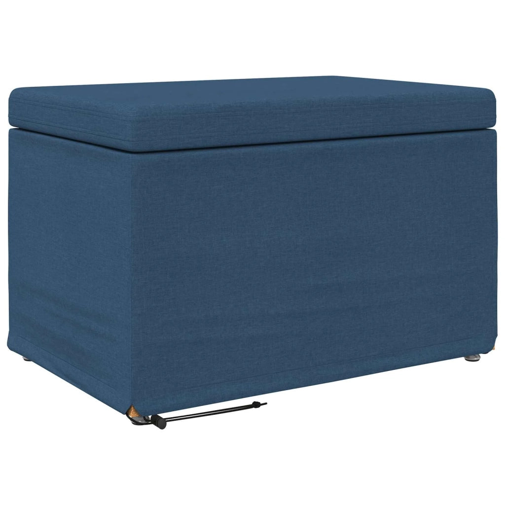 Pouf Blu 61 x 41 x 40 cm Tessuto e Legno Ingegnerizzato 876763