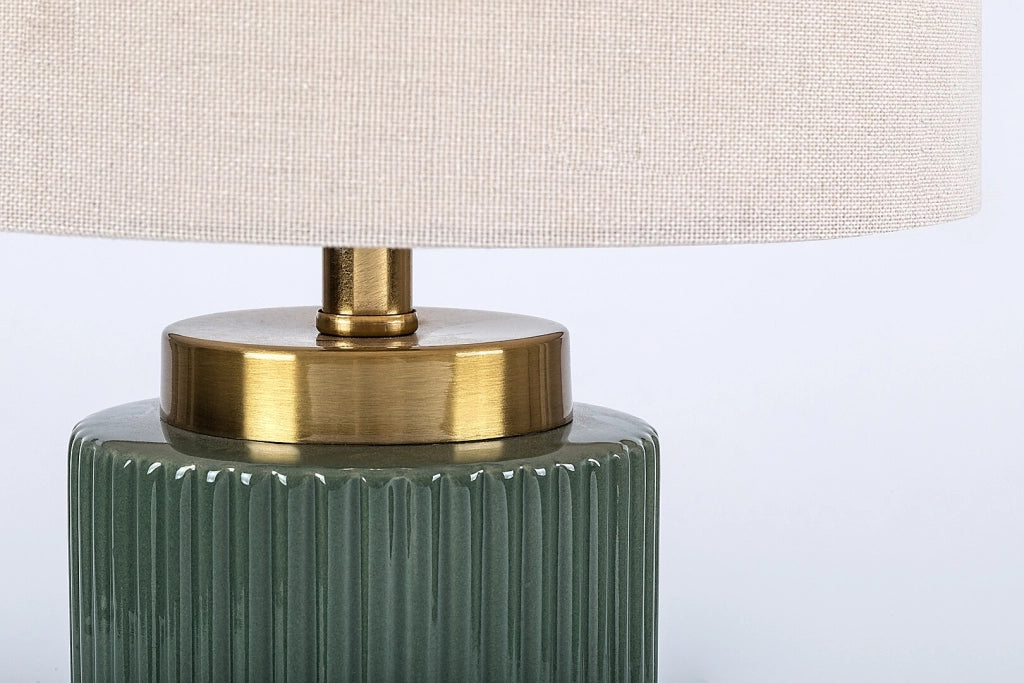 Lampada da tavolo Glovy verde ceramica E14 Rabalux