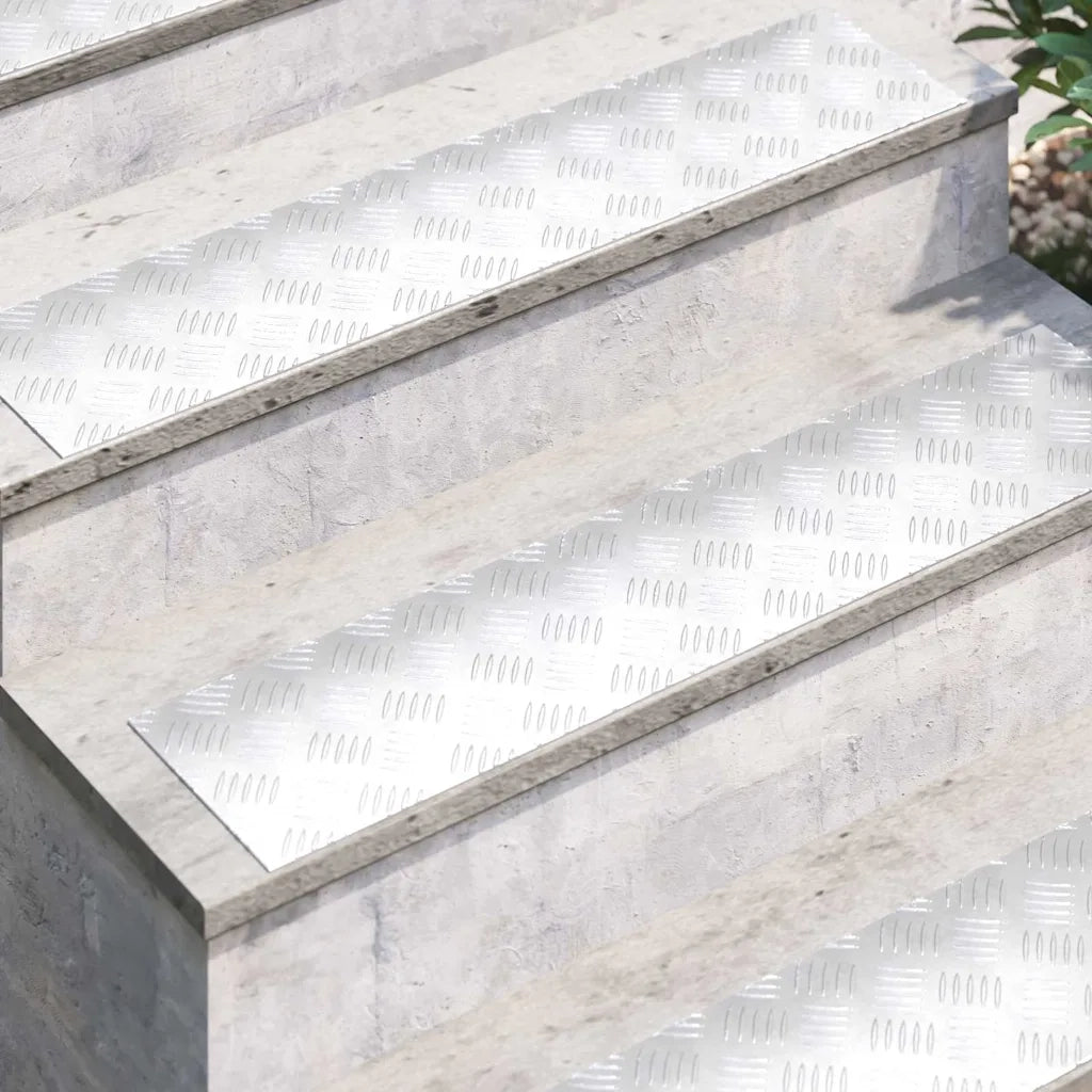 Gradini per Scale 4 pcs Argento 90 x 20 cm Alluminio 4104266