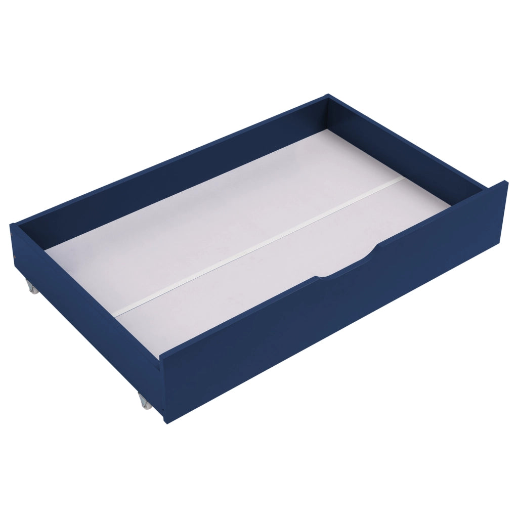 Letto blu scuro per bambini 190x90cm con cassetti ADAM