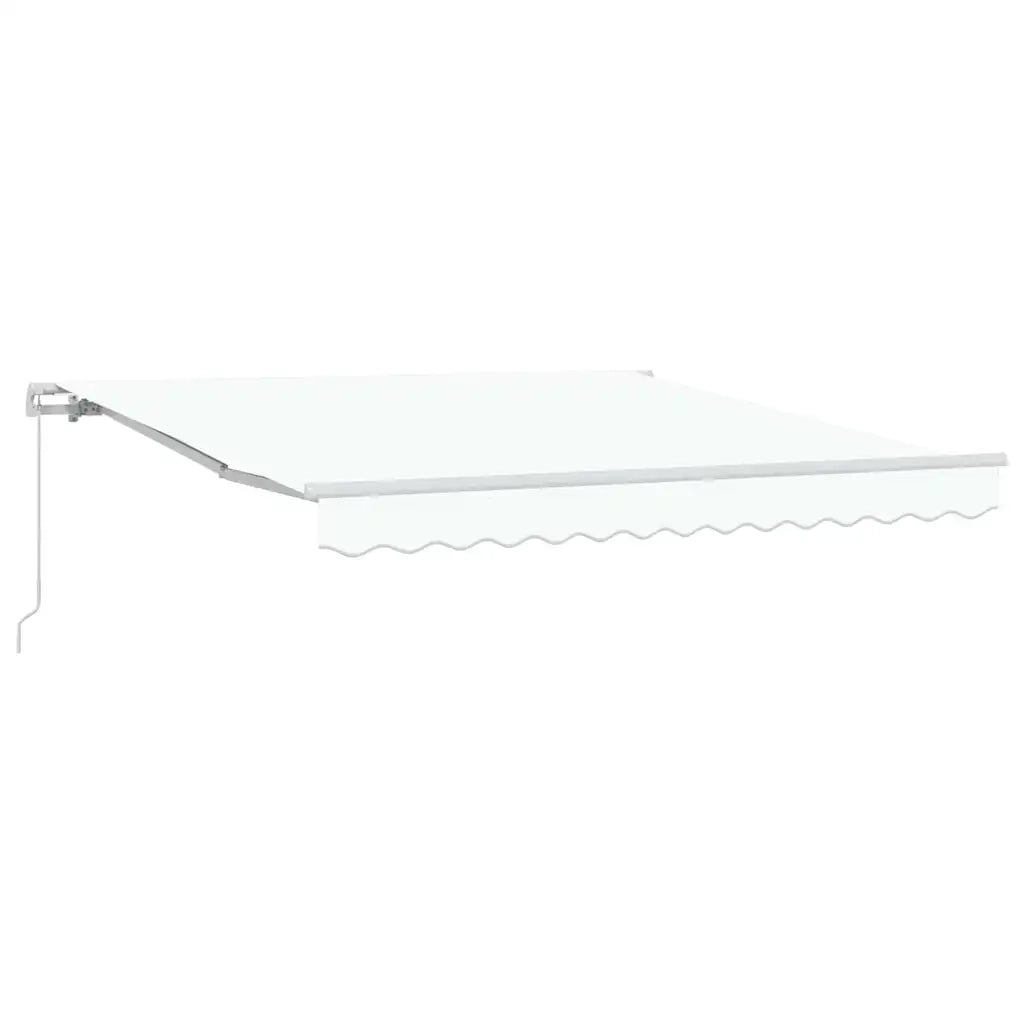 Tenda da Sole | Tenda Retrattile Bianco 350 x 250 cm Poliestere e Alluminio
