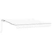 Tenda da Sole | Tenda Retrattile Bianco 350 x 250 cm Poliestere e Alluminio