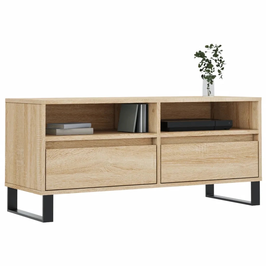 Mobile TV Rovere Sonoma 100x34,5x44,5 cm in Legno Multistrato 831247