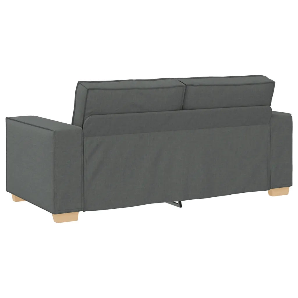 Divano a 2 Posti-Sofa 2 Posti Grigio scuro 140 cm in tessuto 912583