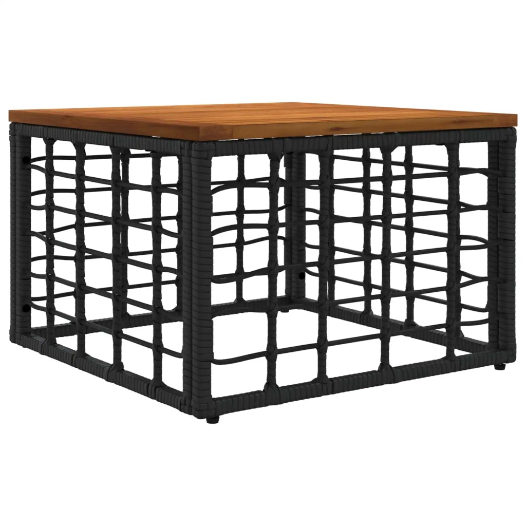 Set Divano da Giardino 7 pz Nero e Grigio scuro polyrattan 3437473