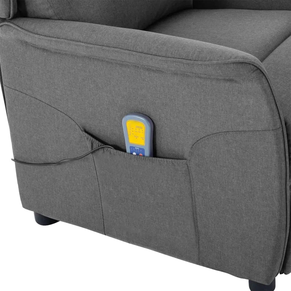 Sedia da massaggio Grigio chiaro 93.5 x 67.5 x 101.5 cm Tessuto 348349