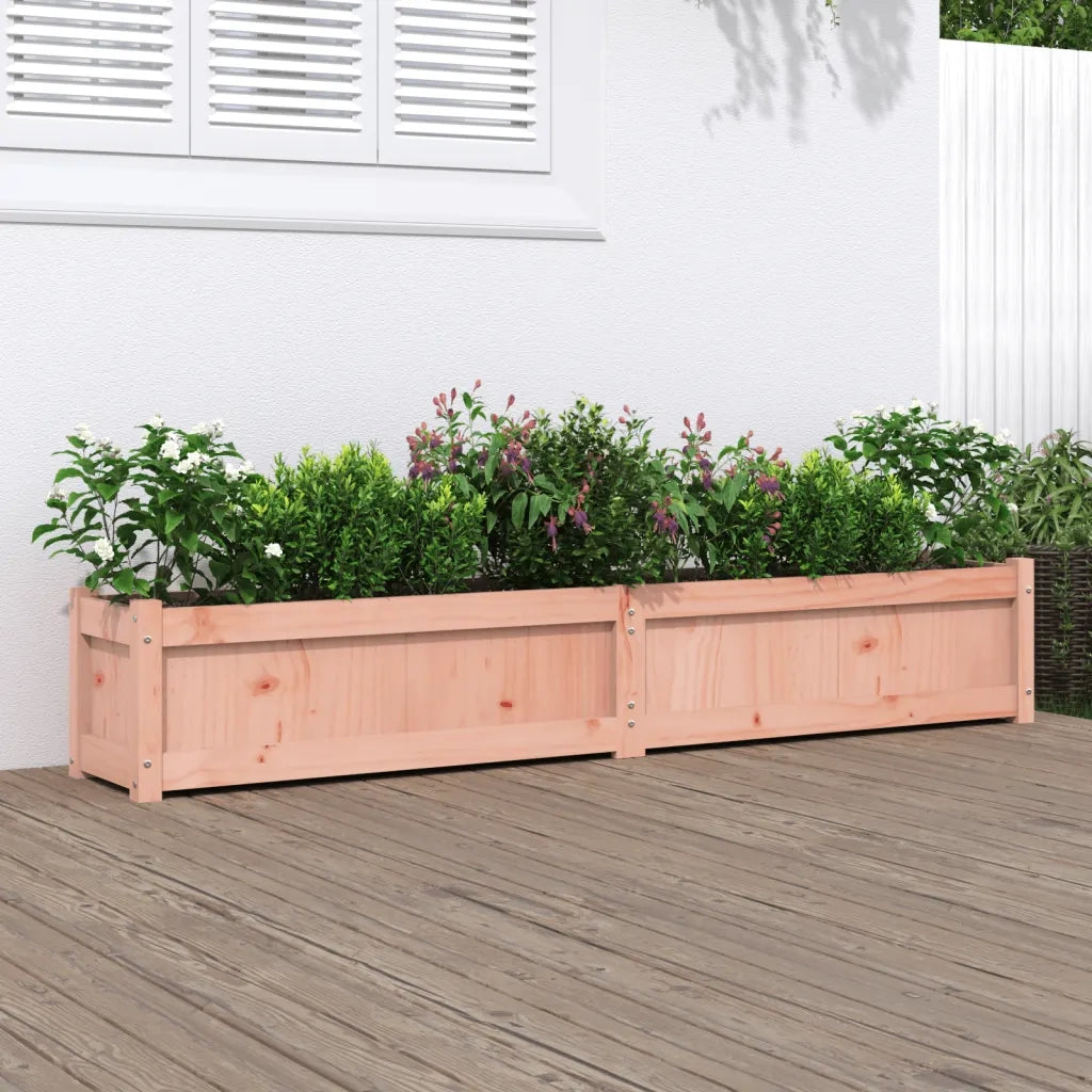 Fioriera | Cassetta per fiori | Vaso da Giardino 180x31x31 cm in Legno Massello di Douglas