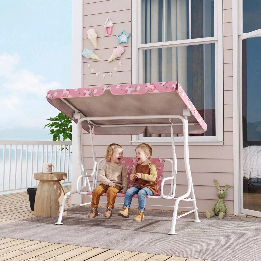 Altalena per bambini 2 posti ¨C Minimal ¨C rosa