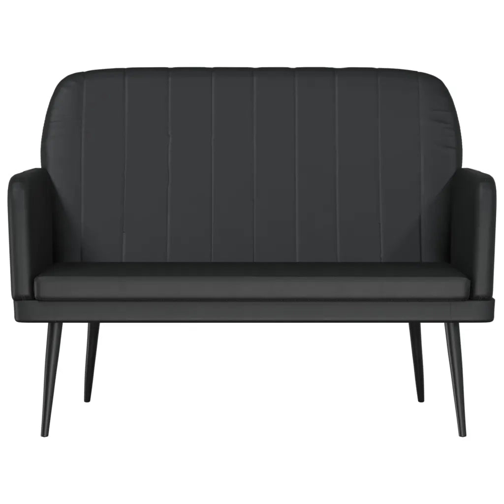 Panca-Sgabello Nera 107x80x81 cm in Similpelle
