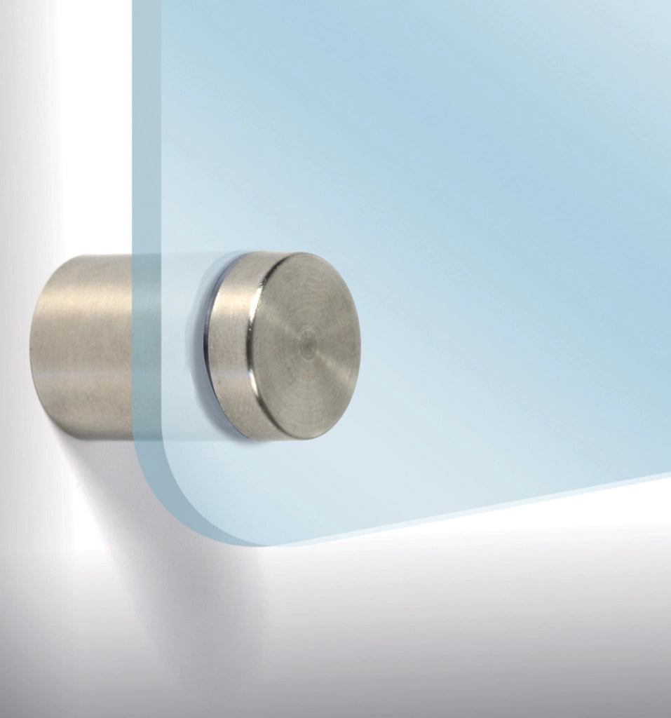 BL DISTANZIALE P/TARGA D 30X25 MM NICHEL SAT 4 PZ- GS PLAST- 1,0 blister