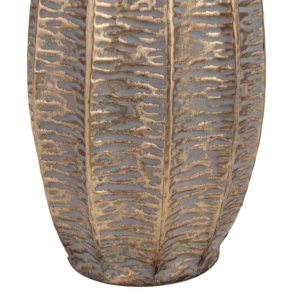 Vaso in metallo dorato 24,5x23x58,5 cm (altezza)
