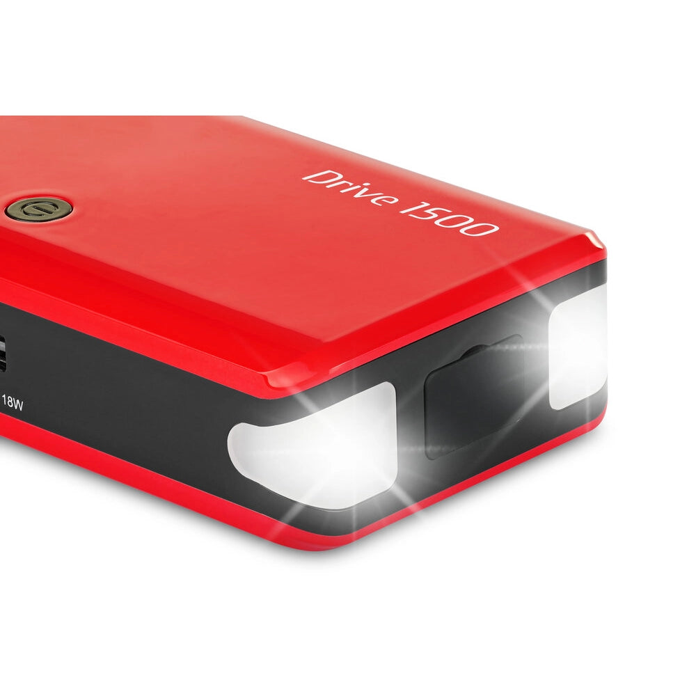 AVVIATORE PORTATILE STARTER CARICABATTERIE DRIVE 1500 12V + 2 LUCI LED TELWIN