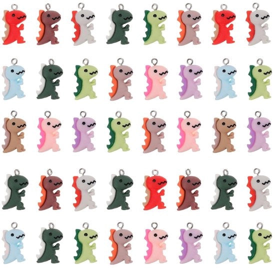 50 pezzi di appesi dinosauri per gioielli fatti a mano