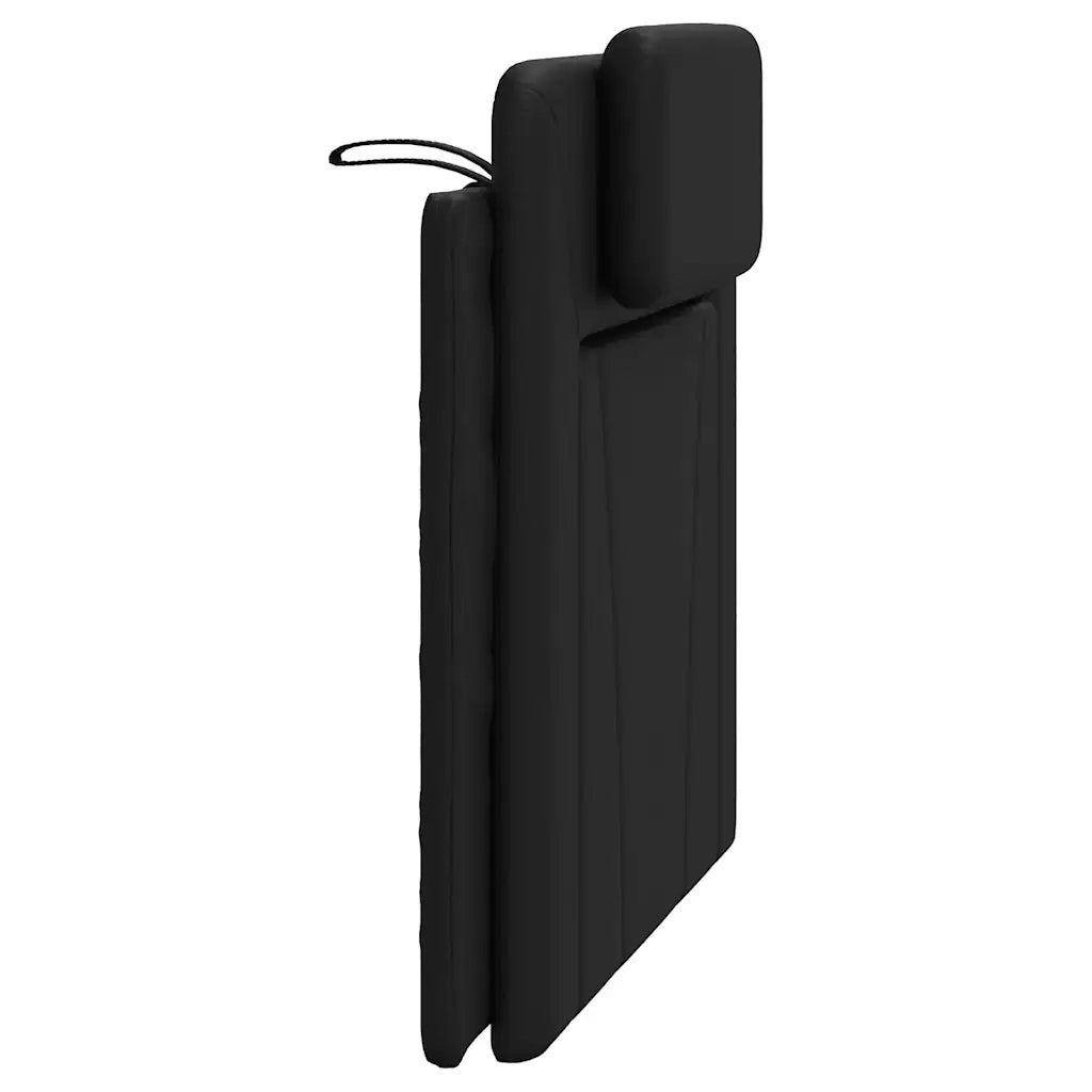 Cuscino Testiera-Cuscino per Testiera Viana Nero 100 cm in Similpelle