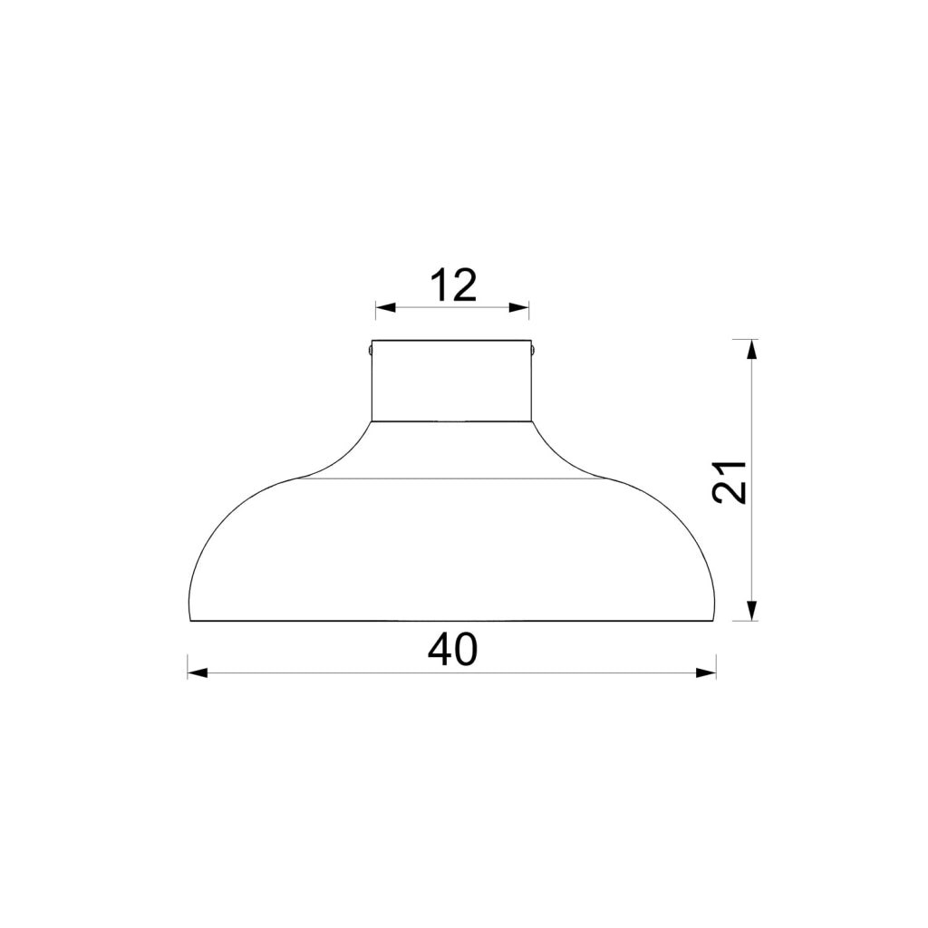 Lampada da soffitto decorativa Basca 1xE27 bronzo Luminex