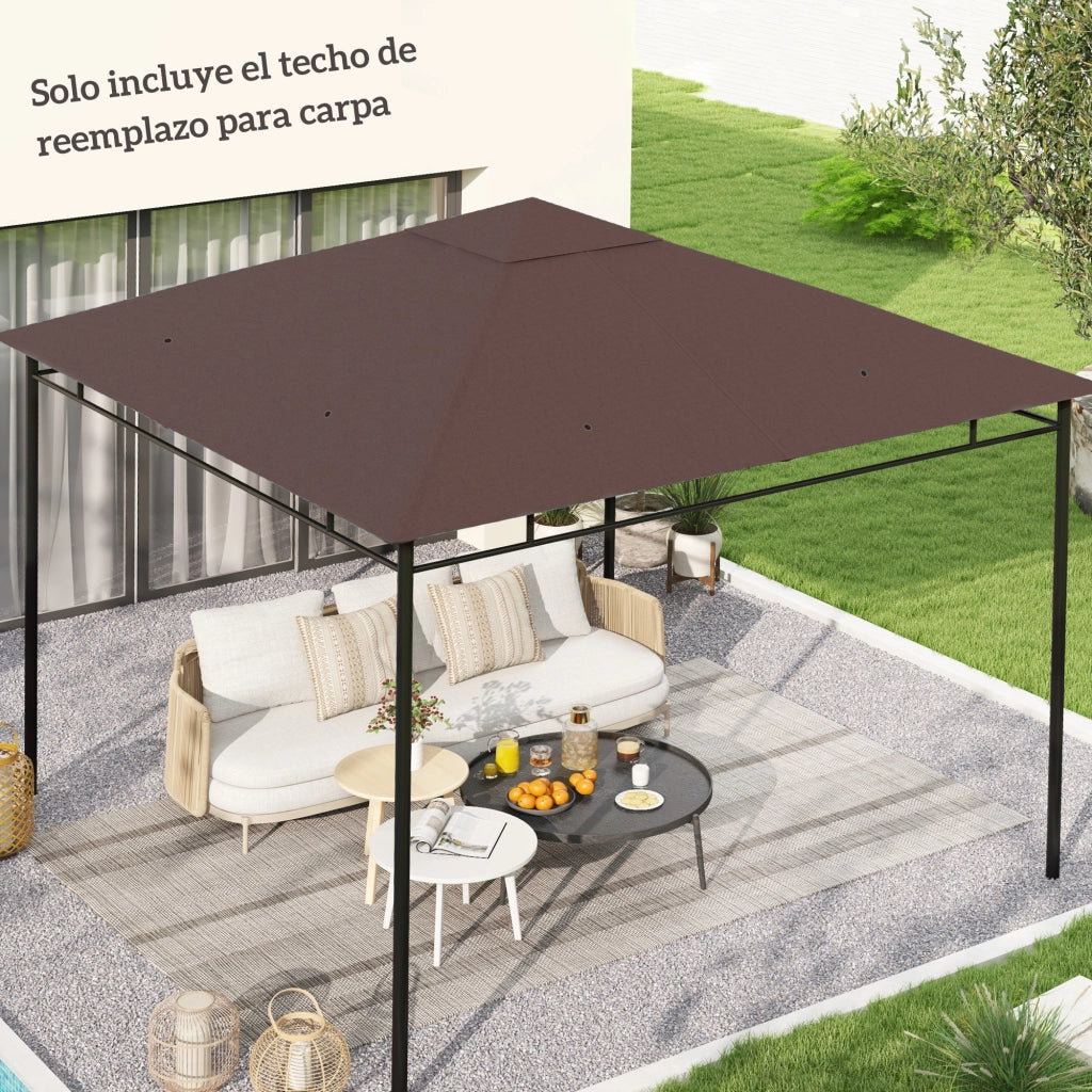 Copertura per gazebo ¨C Minimal ¨C 300x300 cm marrone