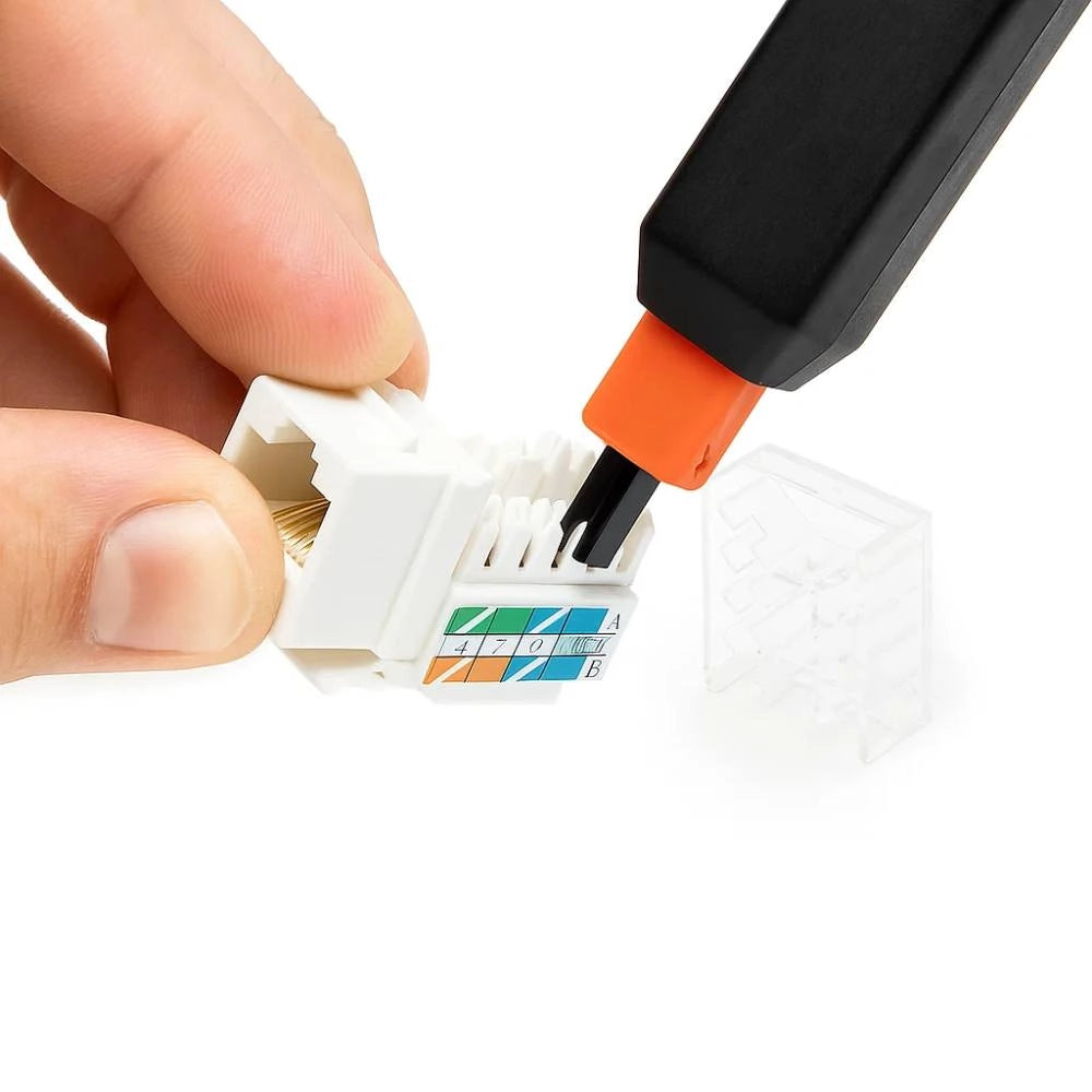 Frutto keystone rj45 utp cat6 bianco per reti ethernet