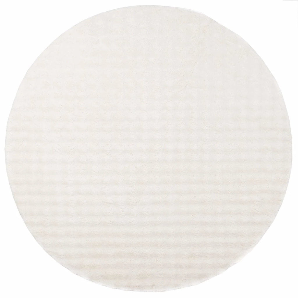 Tappeti per area Rotondo SIROLO Crema Ø 200 CM Poliestere 42022738