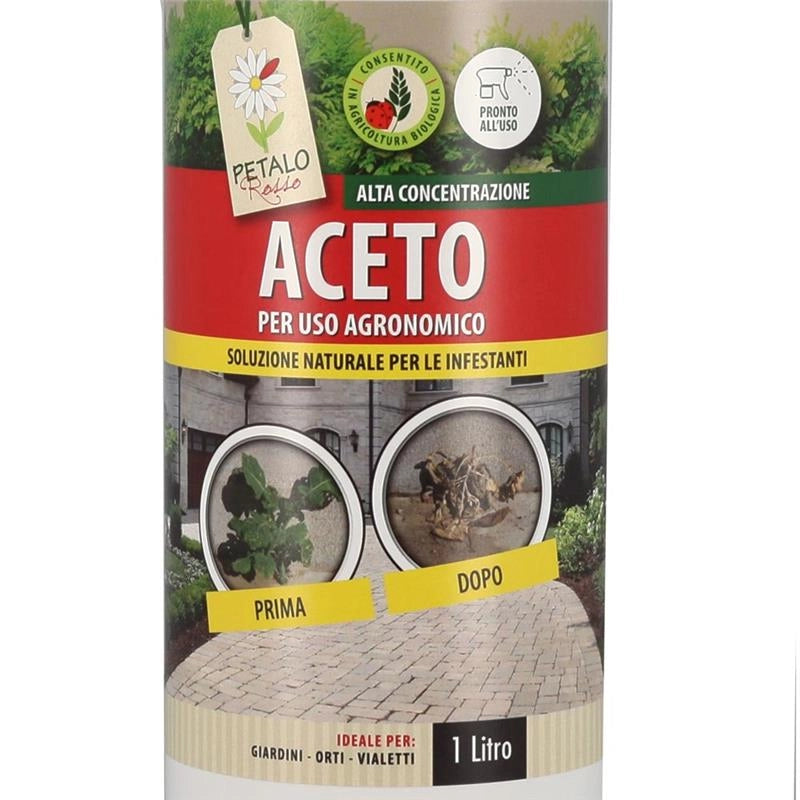 ACIDO ACETICO DISERBANTE PER USO ARGONOMICO PER ERBE INFESTANTI DA 1 LT