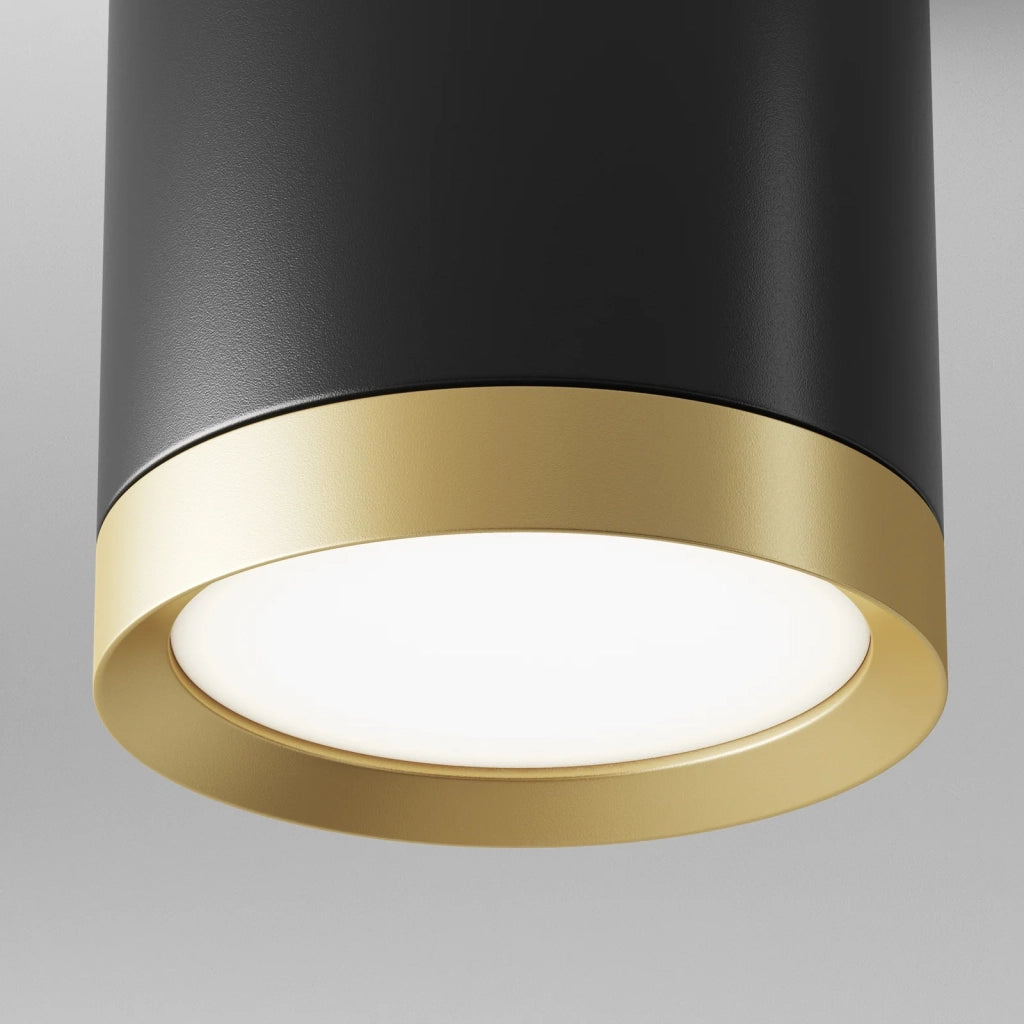 Maytoni Lampada da soffitto Hoop 1 luce GX53 dimmerabile nero alluminio