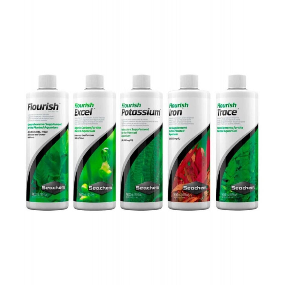 Seachem Pacchetto Base 5x - Flourish Excel Potassium Iron Trace Formato: 500 ml