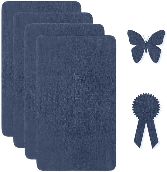 Kit di riparazione per tessuti 4 pezzi - Adesivo autoadesivo - Canapa - Set di riparazione per mobili - Bancoprotetto/Autostop - Adatto per interni/esterni - Nastro di riparazione
