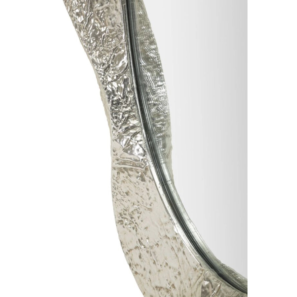 Specchio con Cornice VKH778, Argento, Metallo, 87,5x6,5x128 cm
