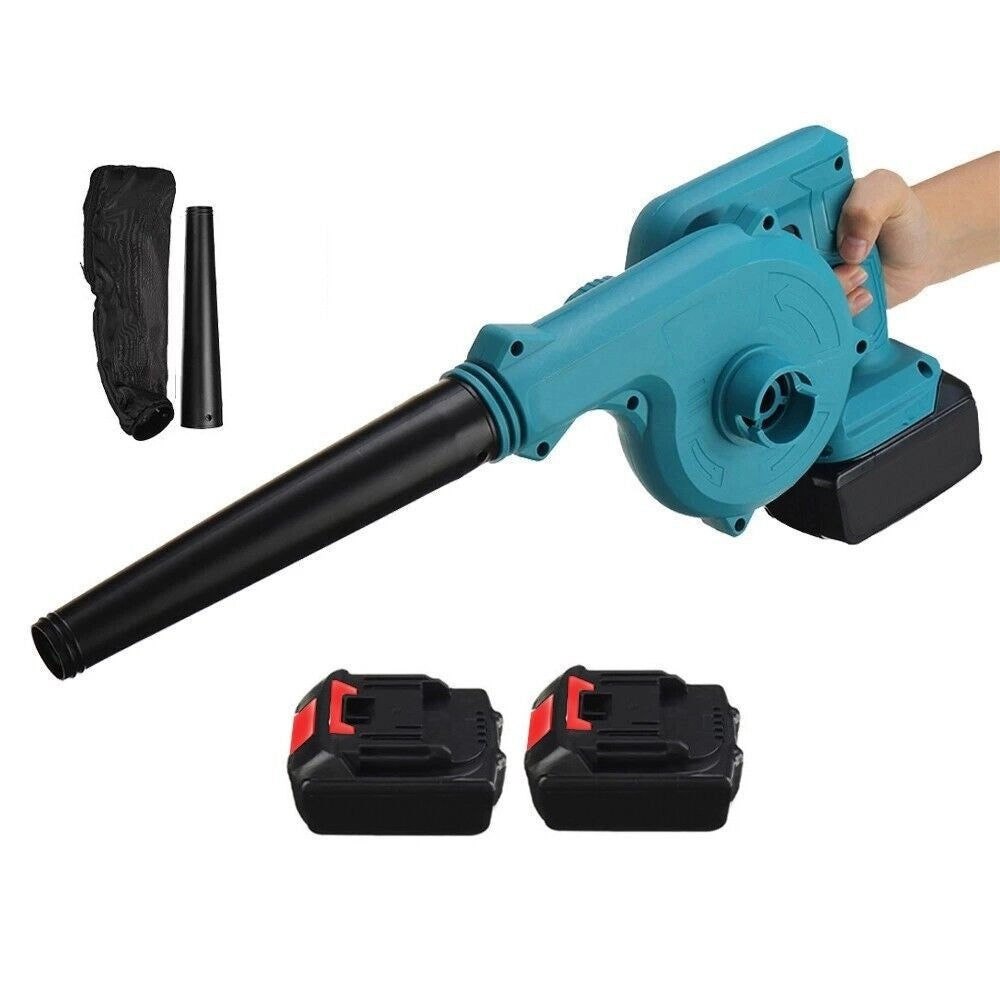 Trade Shop - Soffiatore Aspiratore Per Foglie A Doppia Batteria Ricaricabile 20v 2.0ah -
