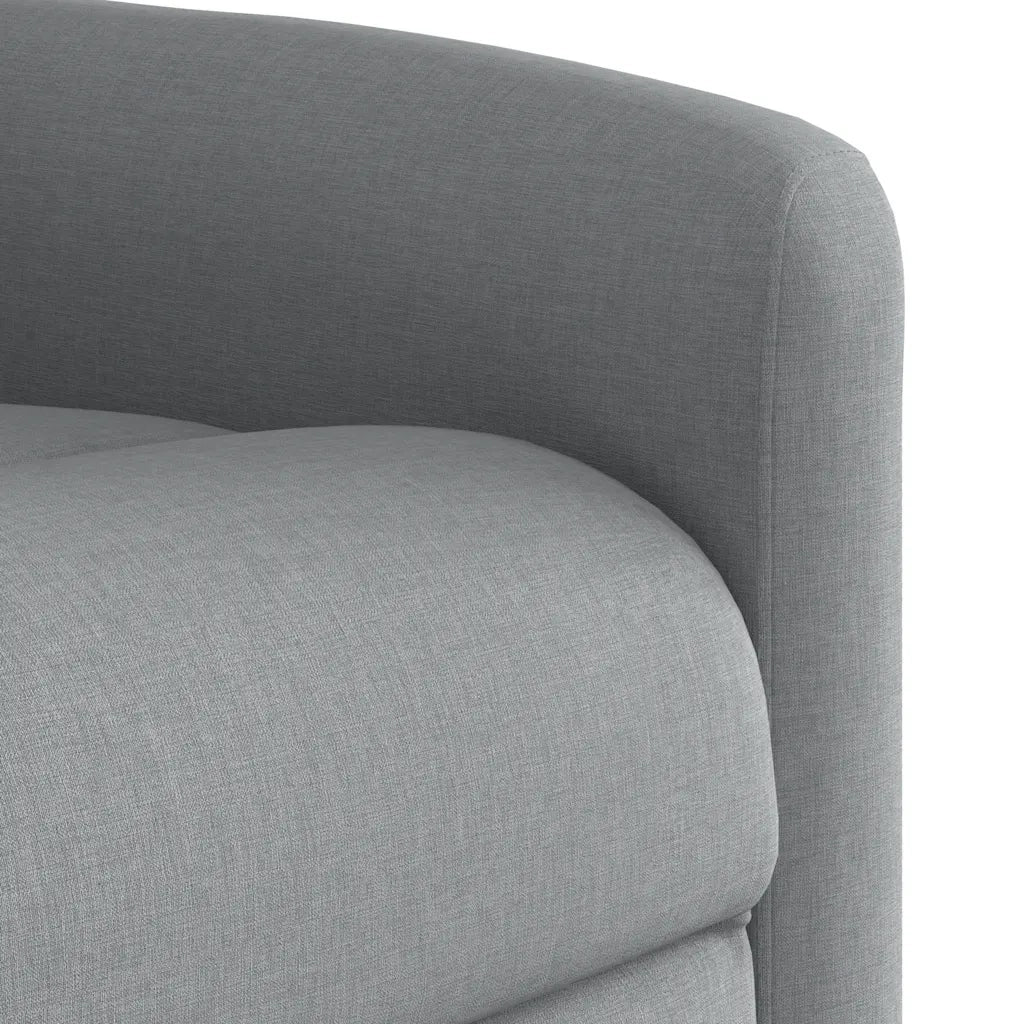 Poltrona | Sedia Relax Reclinabile in Tessuto Grigio Chiaro