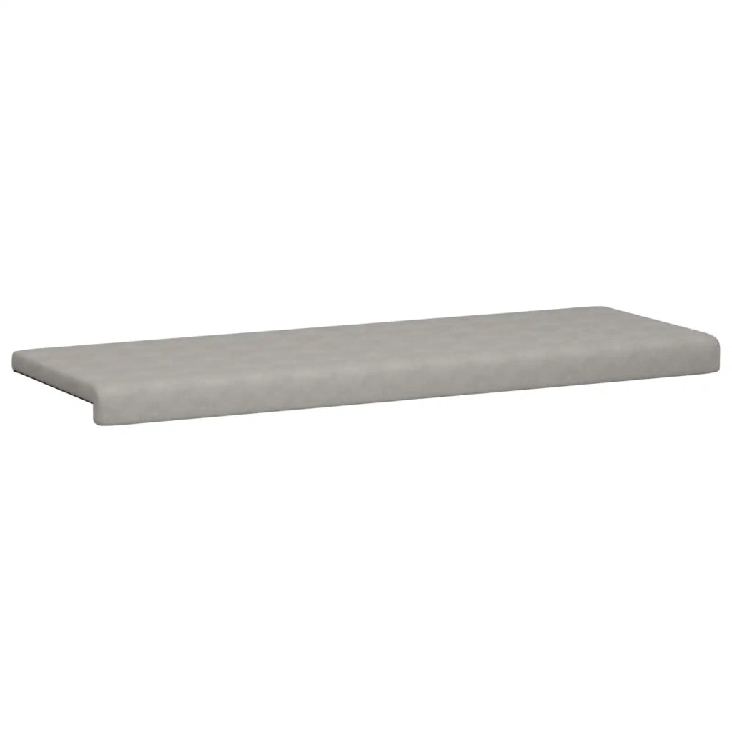 Cuscino per panchina Microfibra Grigio Chiaro Profondità 35 cm 42043361