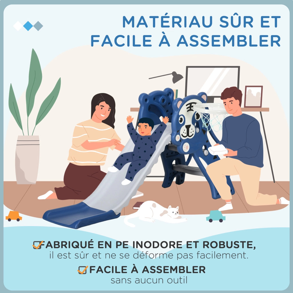 Toboga Bambini con Canestro ¨C Minimal ¨C Blu