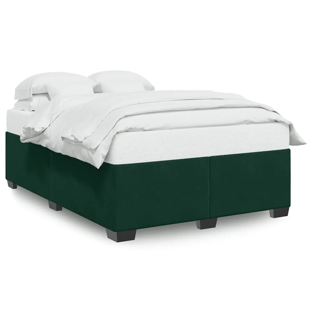 Giroletto senza Materasso Verde Scuro 140x190 cm in Velluto 3284634