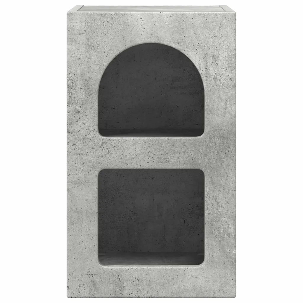 Comodino 2 pcs Grigio cemento 29,5 x 33,5 x 50 cm 891231