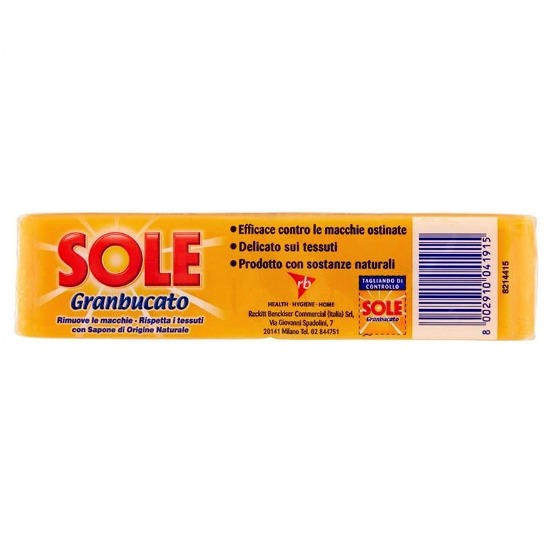 18 PZ SOLE SAPONE PER BUCATO A MANO IN CONFEZIONE DA 2PZ 250GR
