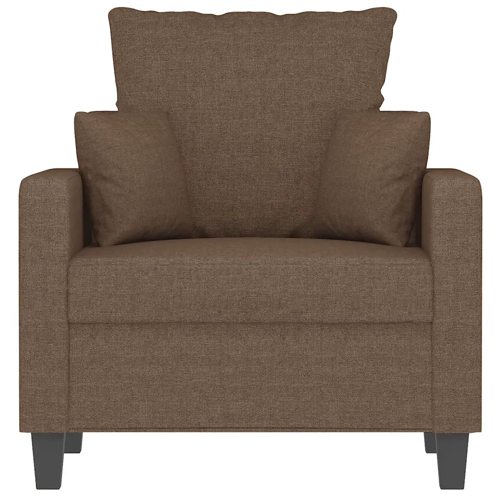Poltrona Marrone 60 cm in Tessuto 359254