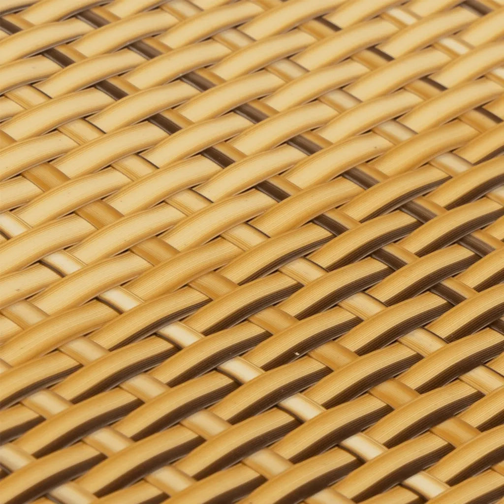 Paravento da Balcone Marrone Chiaro 500x80 cm in Polyrattan 156271
