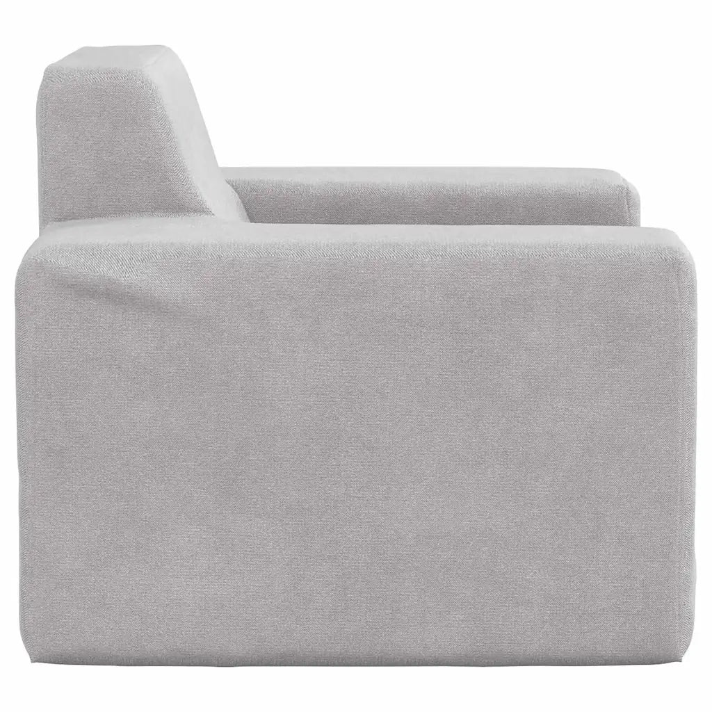 Divano per Bambini Grigio Chiaro in Morbido Peluche 4104773
