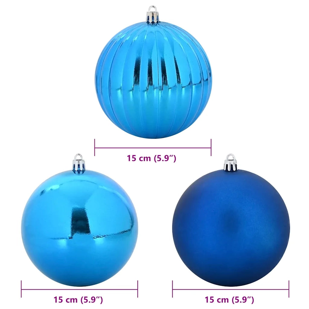 Set di palline di Natale XL 9 pcs Blu Plastica 42018882