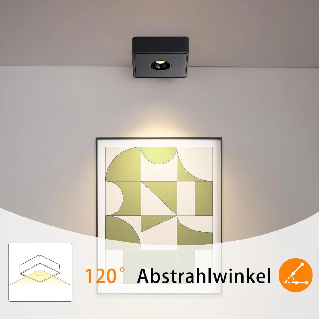ZMH Faretto da soffitto LED da superficie 7W bianco caldo