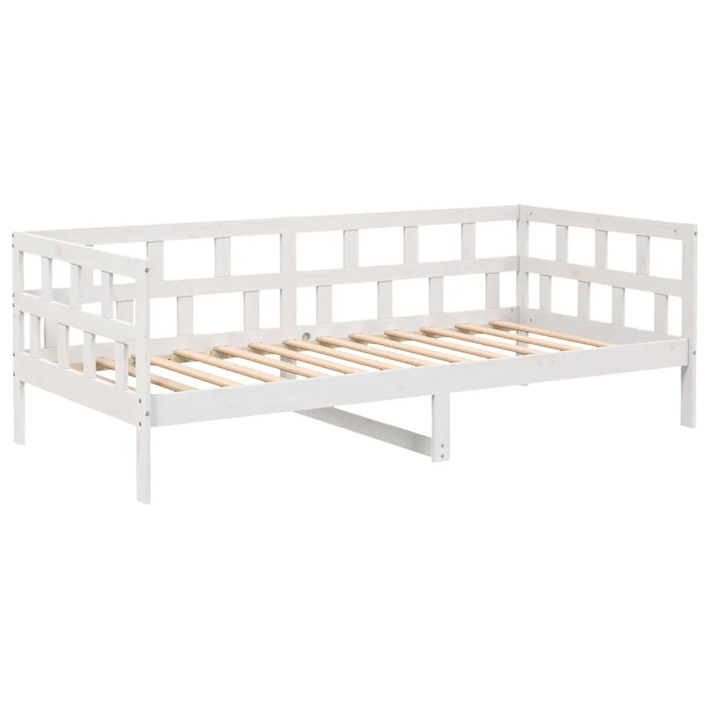 Dormeuse Bianca in Legno Massello di Pino 80x200 cm