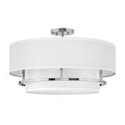 Lampada soffitto Graham nichel lucido 4xE14 58cm Hinkley